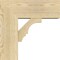 Ekena Millwork Balboa Block Rough Sawn Bracket w/ Offset Brace, Douglas Fir, 8"W x 20"D x 20"H BKT0806X20X20BOA05RDF - alternate 4